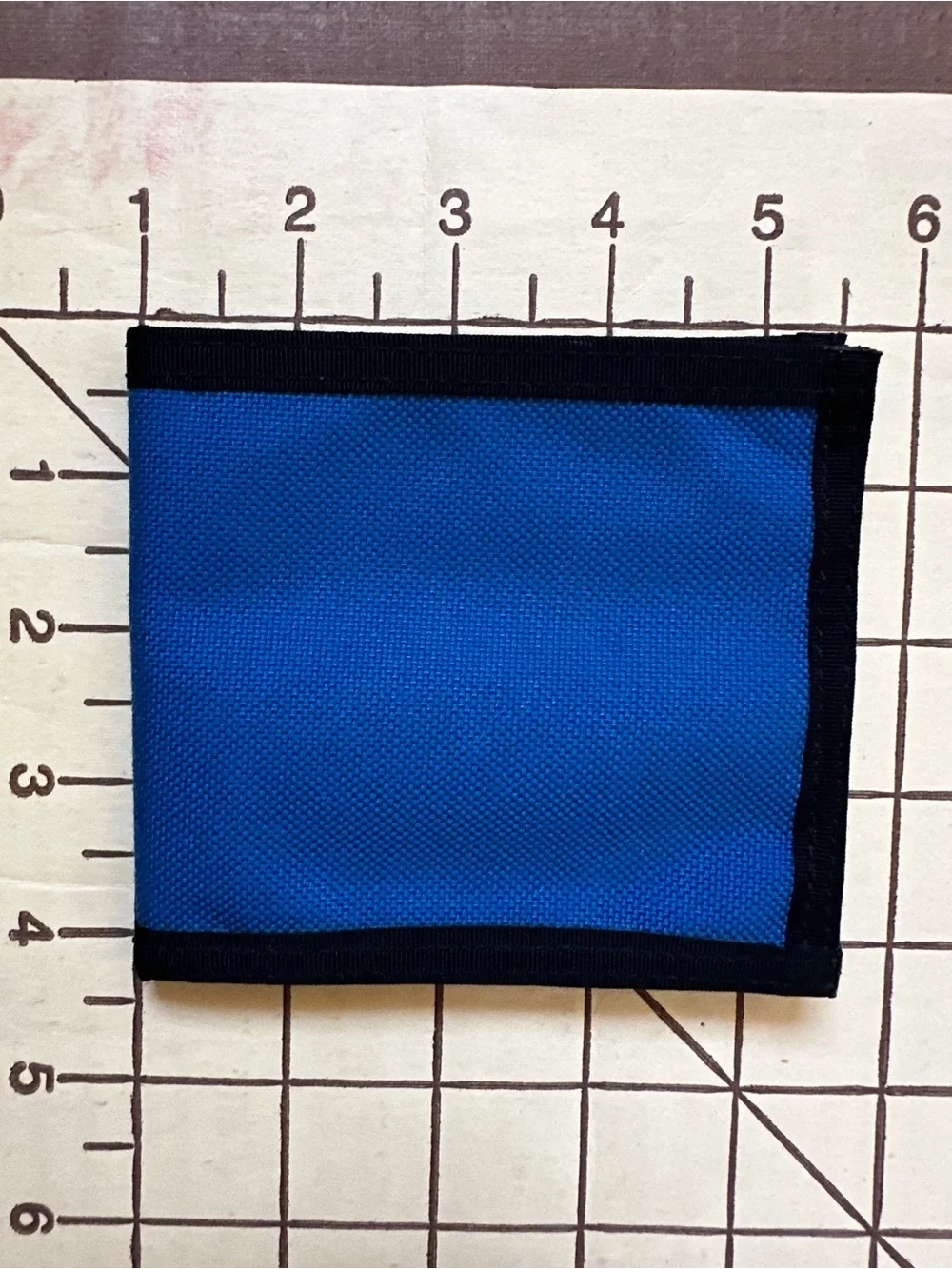Stitched by Stack Blue Bi-Color Canvas Wallet